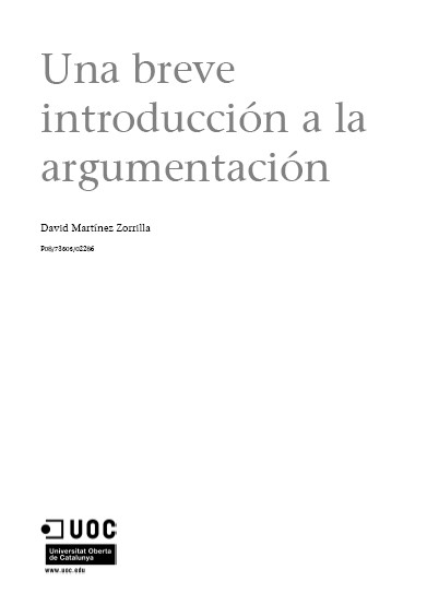 Una breve introducción a la argumentación
