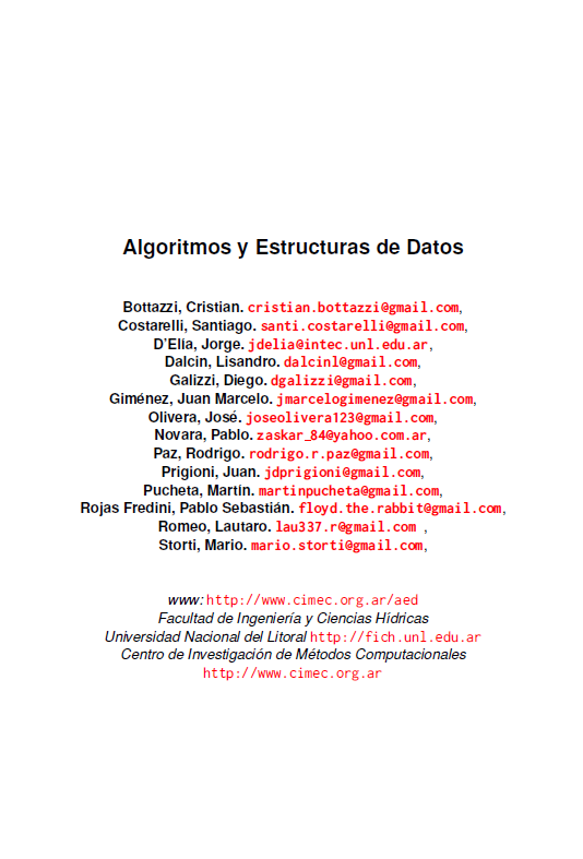 Algoritmos y Estructuras de Datos