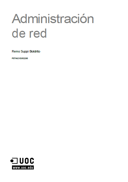 Administración de red