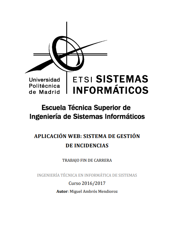 APLICACIÓN WEB: SISTEMA DE GESTIÓN DE INCIDENCIAS