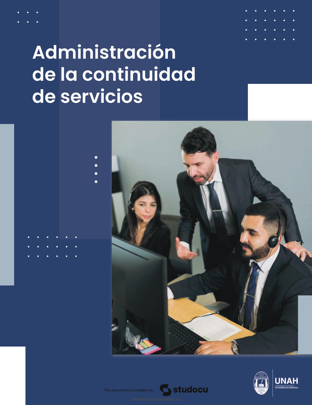 ADMINISTRACIÓN DE LA CONTINUIDAD DE SERVICIOS