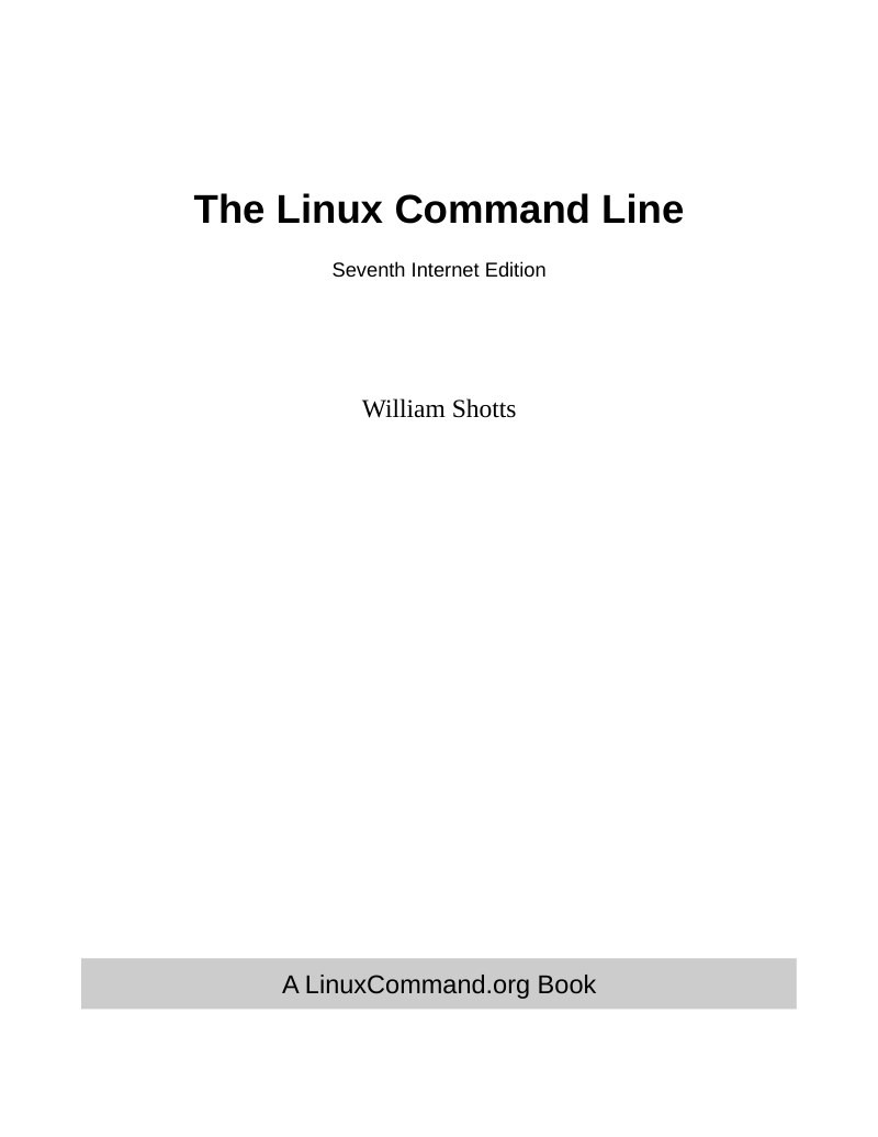 THE LINUX COMMAND LINE