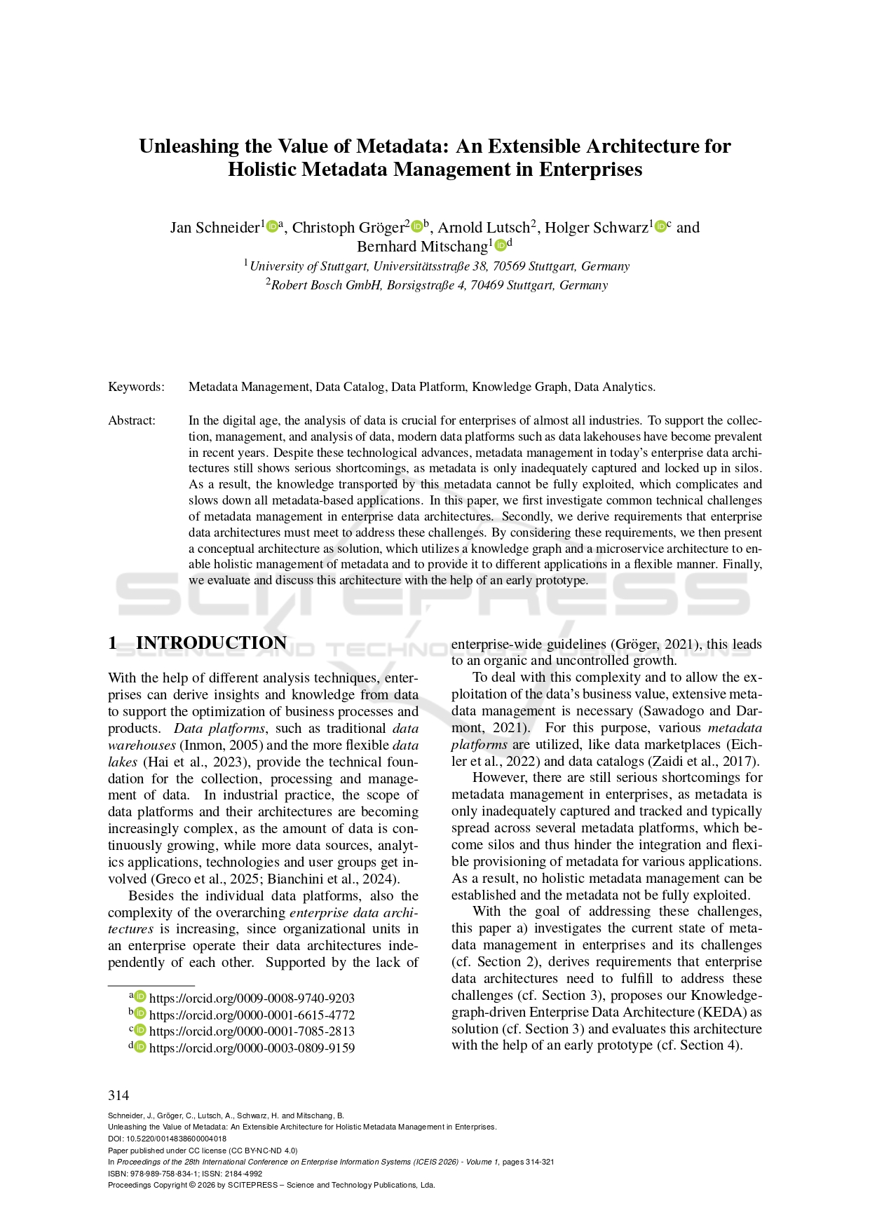 Unleashing the Value of Metadata